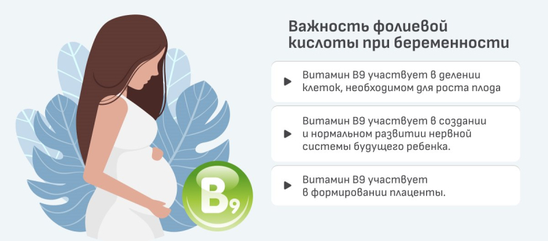 Почему так важен прием фолиевой кислоты при беременности?